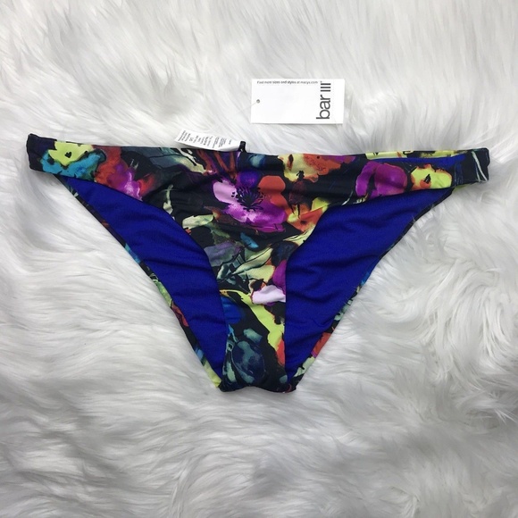 BarIII Painted Posies Floral-Print Cheeky Floral Medium - Picture 2 of 6